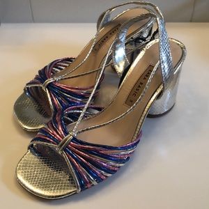 Silver sandals